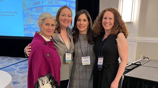 lisa rosenthal and fertility advocates at conference