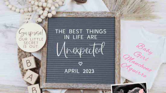 surprise pregnancy after infertility PCOS story baby announcement