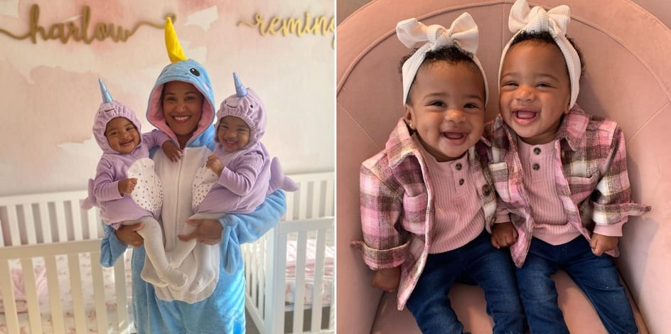 IVF identical twins with mom